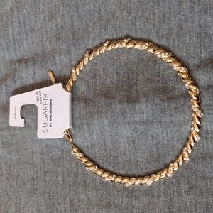 Baublebar Sugarfix Gold And Rhinestone Statement Collar Necklace NWT
